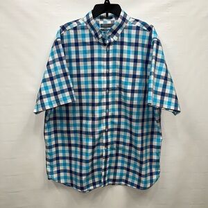Daniel Cremieux Shirt Mens Extra Large Multicolor Short Sleeve 100% Cotton